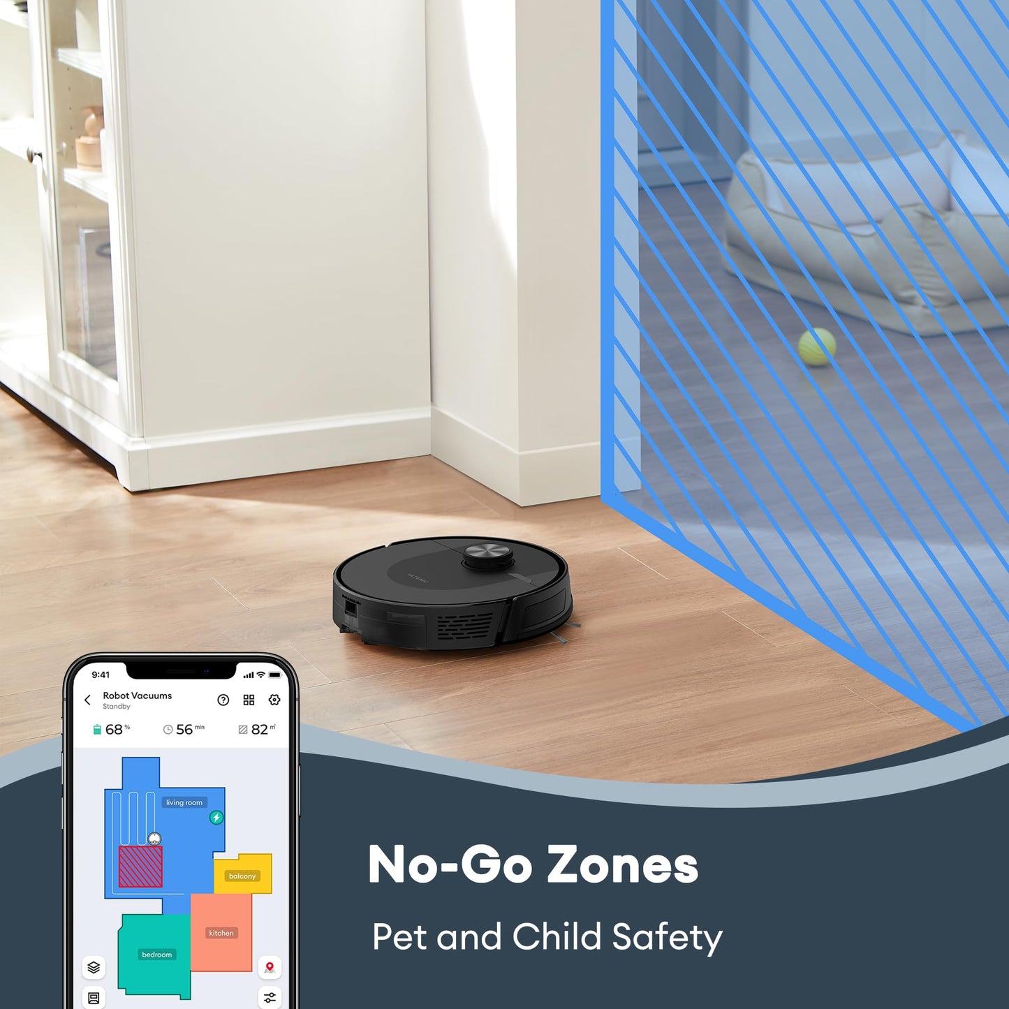 Ultenic T20 Pro Robot Vacuum Cleaner – 8,000Pa Suction, Mop & Self-Emptying Station
