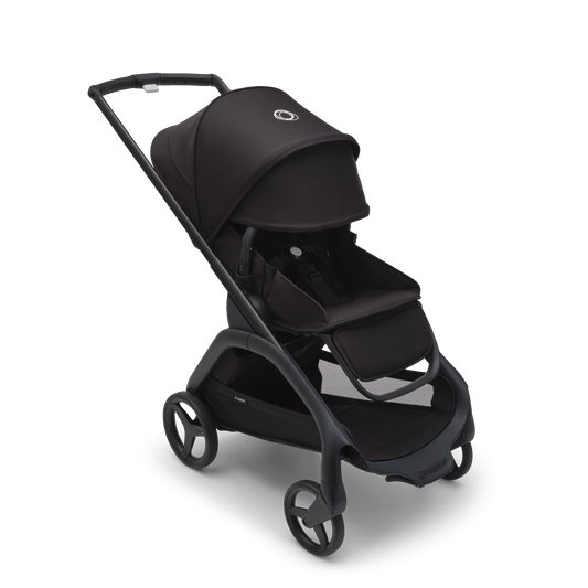 Bugaboo Dragonfly Pushchair & Free Bugaboo Giraffe Baby Rocker - Black/Midnight Black