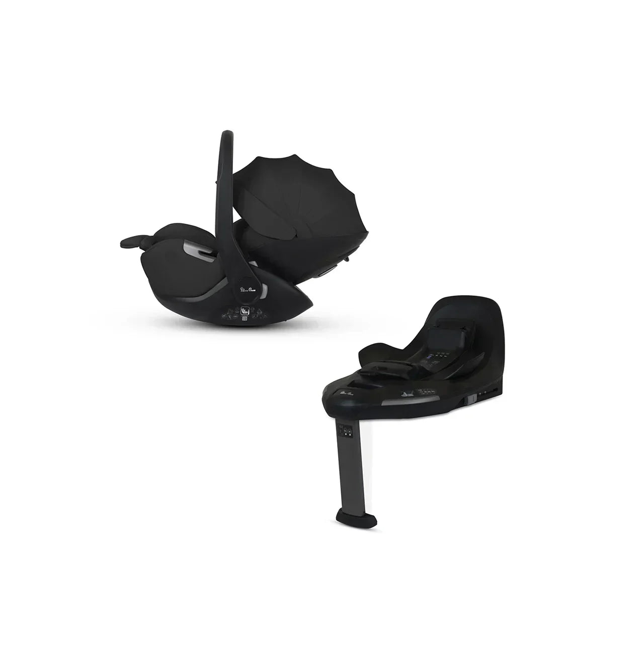 Silver Cross Glide Plus 360 Infant Car Seat and Base - Iconic Black