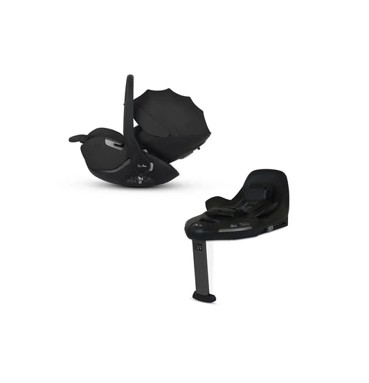 Silver Cross Glide Plus 360 Infant Car Seat and Base - Iconic Black